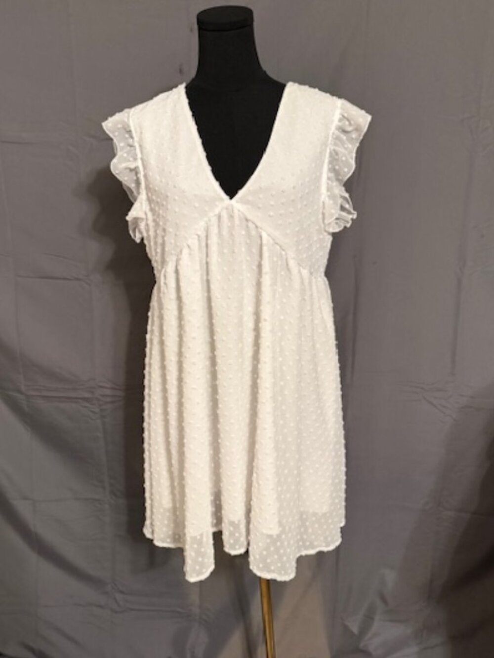 SHEIN White Dress Size L
